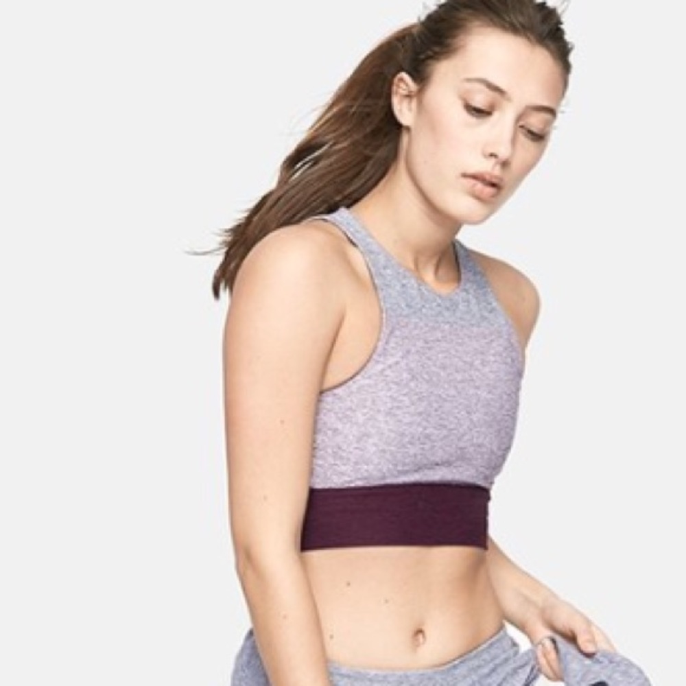 Outdoor Voices Tri-tone Slashback Crop